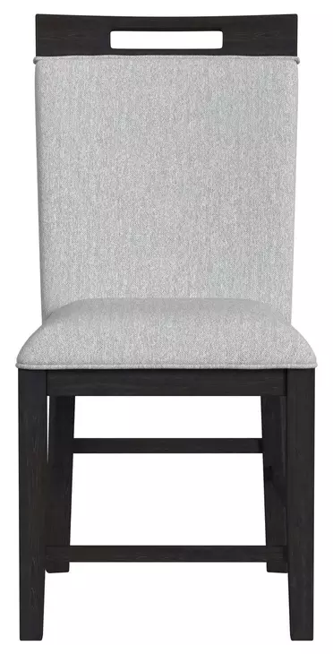 Pinnacle Light Gray Upholstered Counter Height Side Chair Set of 2