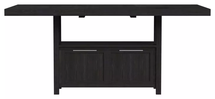 Pinnacle Charcoal Extendable Rectangular Counter Height Table
