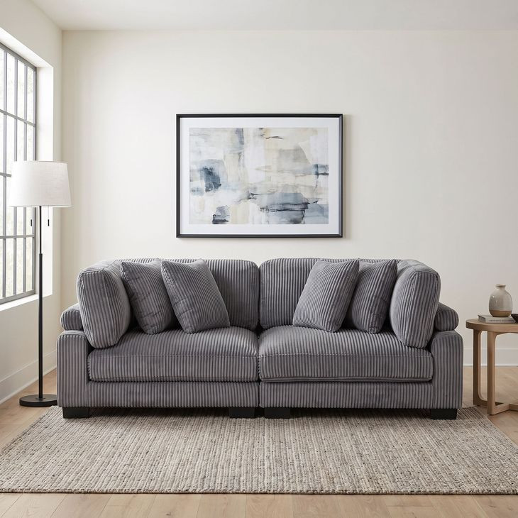 Traverse Gray Loveseat