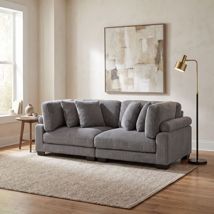Traverse Gray Loveseat
