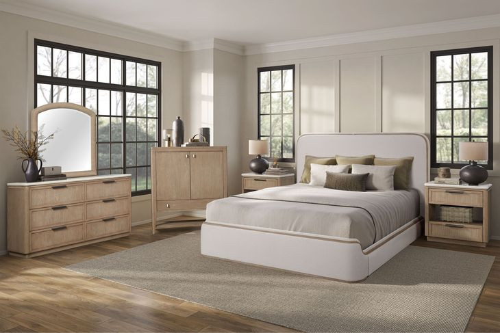 Elements Toffee Upholstered Bedroom Set