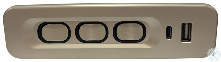 Point Break Fresca Hazelnut Leather Triple Power Reclining Sofa with USB Ports