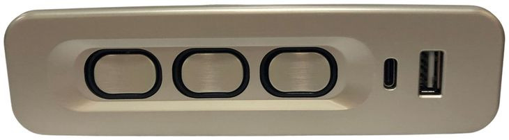 Point Break Charcoal 90" Triple Power Reclining Sofa with USB Charging