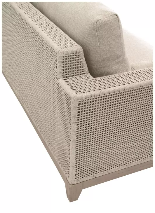 Tropez Beige Performance Fabric Outdoor 90" Sofa