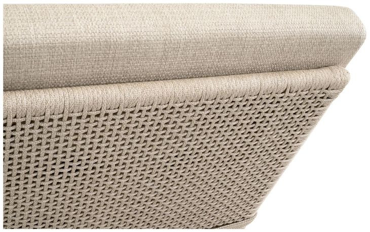 Tropez Beige Performance Fabric Outdoor Chaise Lounge