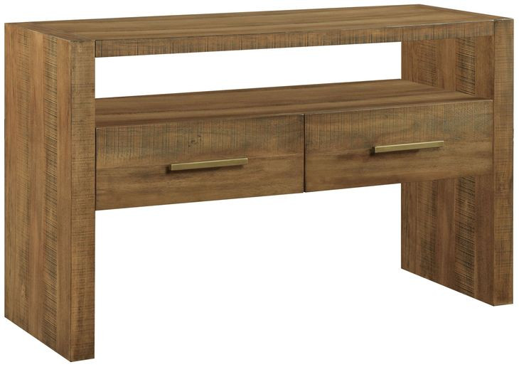 Garland Brown Rectangular Wood Top Ocassional Table