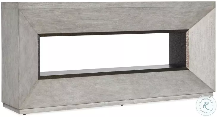 Mercantile Gray And Antique Brass Passage Console Table