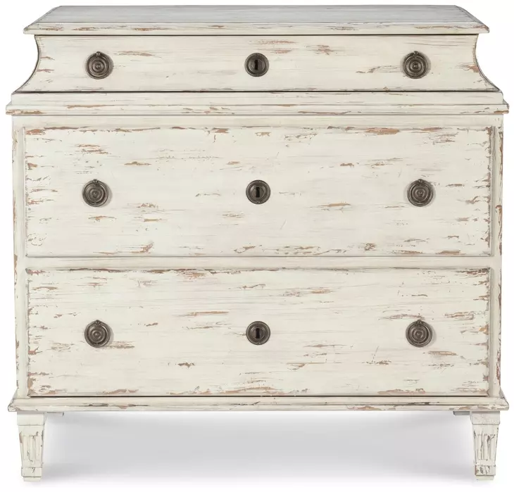 Tara Shaw Swedish Scraped Bone 3 Drawer Alexandre I Nightstand