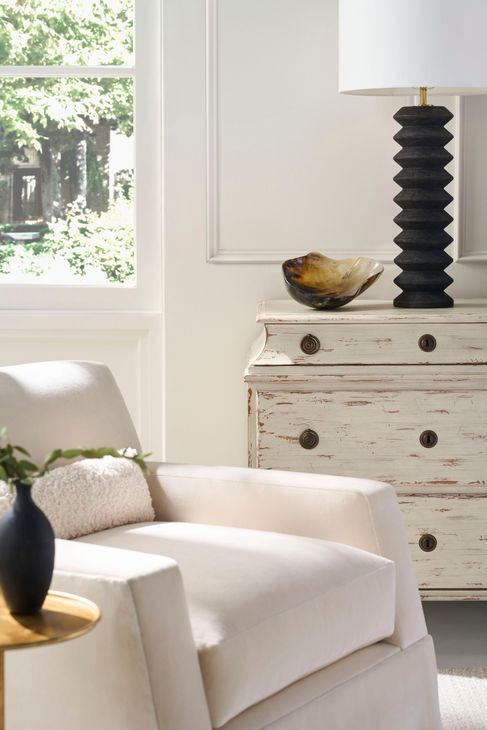 Tara Shaw Swedish Scraped Bone 3 Drawer Alexandre I Nightstand