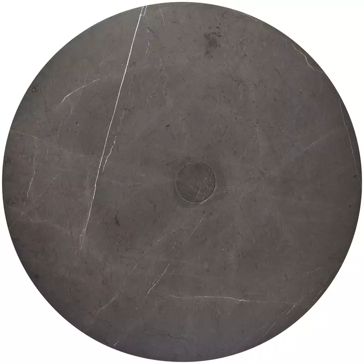 Tara Shaw Smokey Gray 54" Round Pontchartrain Dining Table