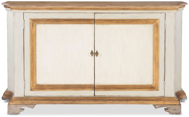 Tara Shaw Italian Painted and Gold 2 Door Vincent Credenza