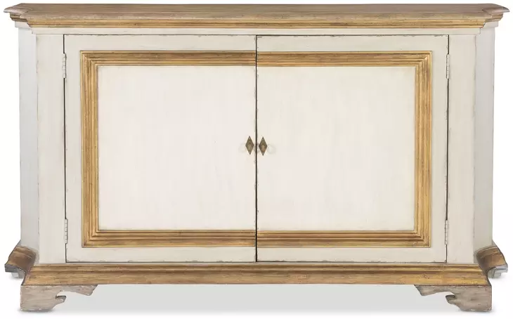 Tara Shaw Italian Painted and Gold 2 Door Vincent Credenza