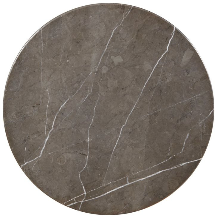 Tara Shaw Gray Round Petite Pontchartrain Accent Table