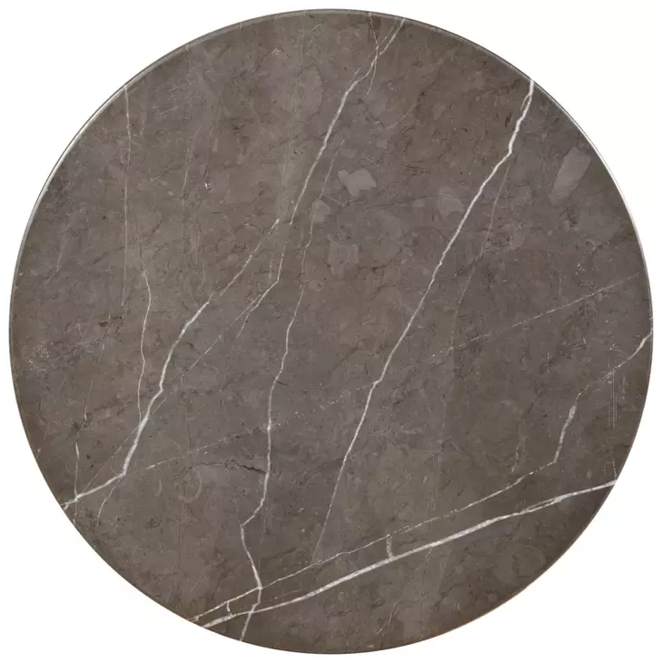 Tara Shaw Gray Round Petite Pontchartrain Accent Table