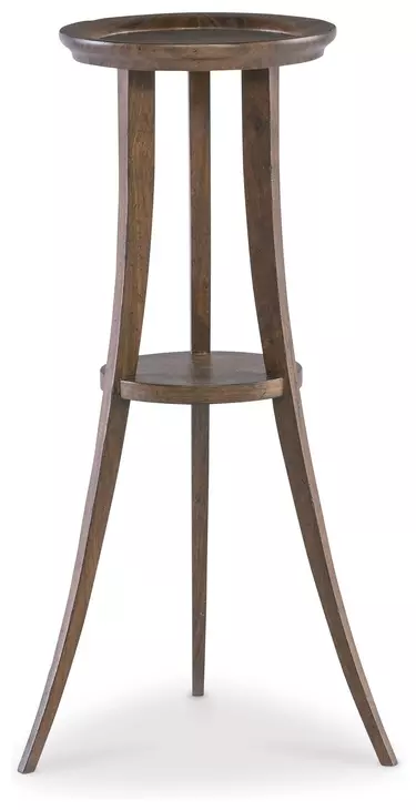 Tara Shaw French Wax Natural Round Petite Salon Accent Table