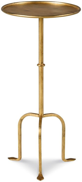 Tara Shaw Gold Round Petite Parisian Accent Table