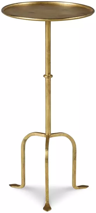 Tara Shaw Gold Round Petite Parisian Accent Table