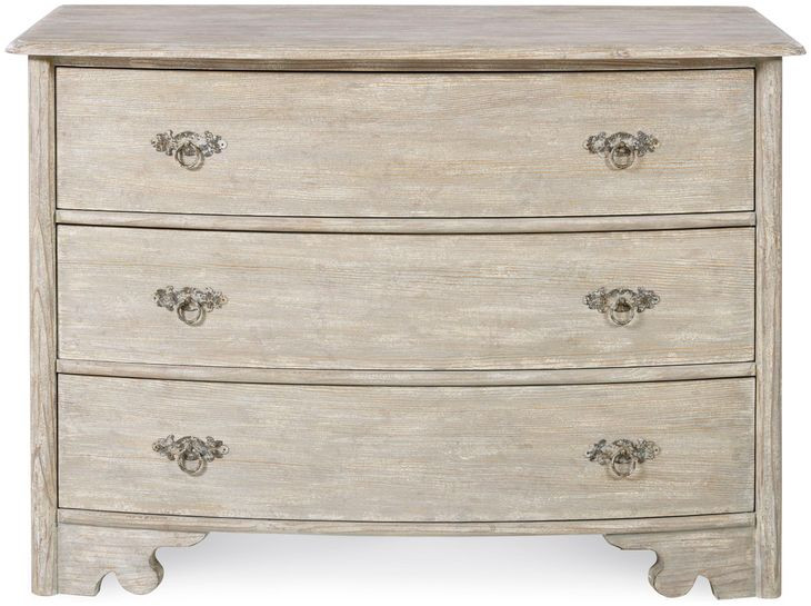 Tara Shaw Swedish Scraped Cream 3 Drawer Elise Chest