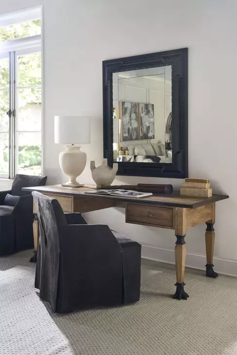 Tara Shaw French Dry Natural 77" Trocadero Writing Desk
