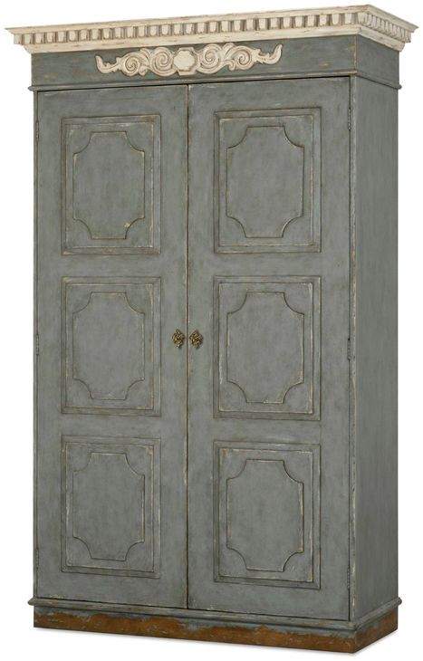 Tara Shaw Aged Slate 2 Door Fountainebleau Wardrobe