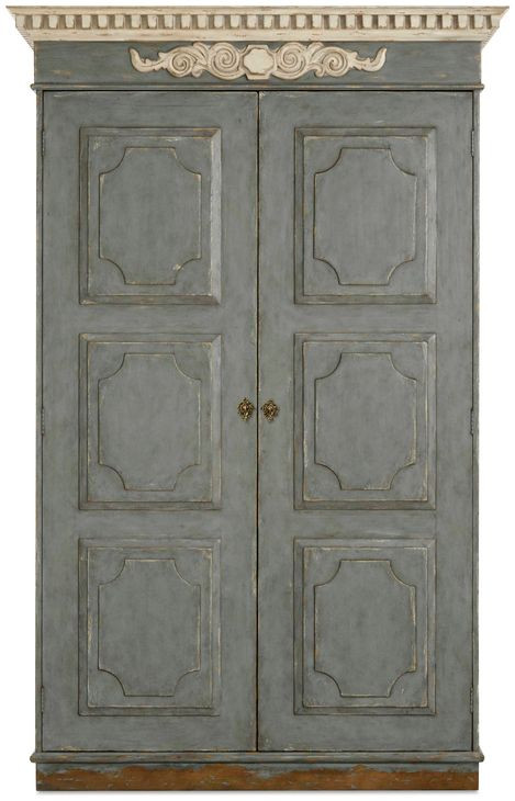 Tara Shaw Aged Slate 2 Door Fountainebleau Wardrobe