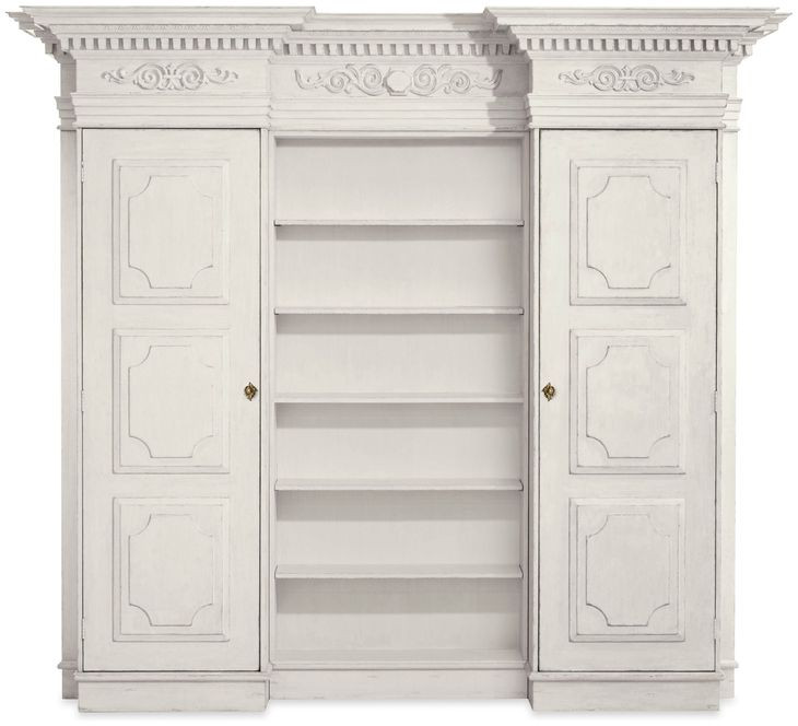 Tara Shaw Swedish Aged Cream 2 Door Grande Fountainebleau Bibliotheque