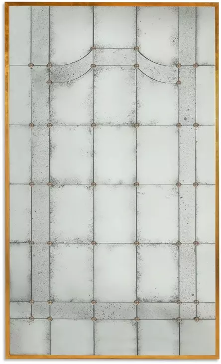 Tara Shaw Brass Rectangular Florence Floor Mirror