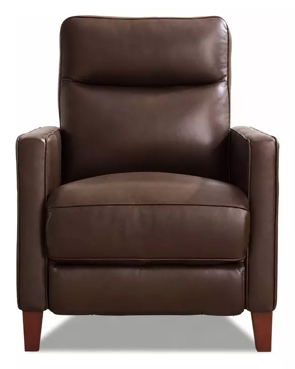 Arden Chestnut Leather Zero Gravity Power Recliner with Power Headrest and USB Charging