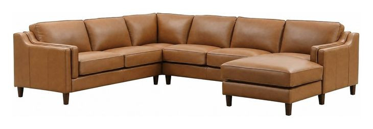 Isla Cognac Leather Modular Sectional