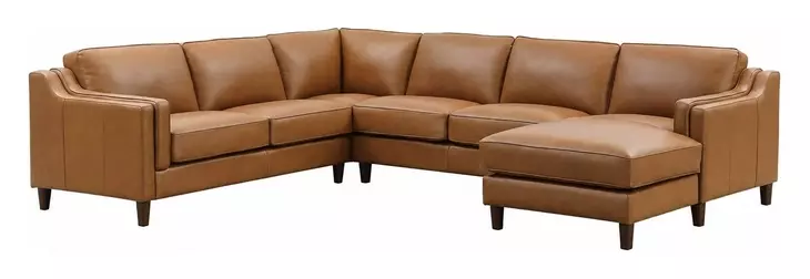 Isla Cognac Leather Modular Sectional