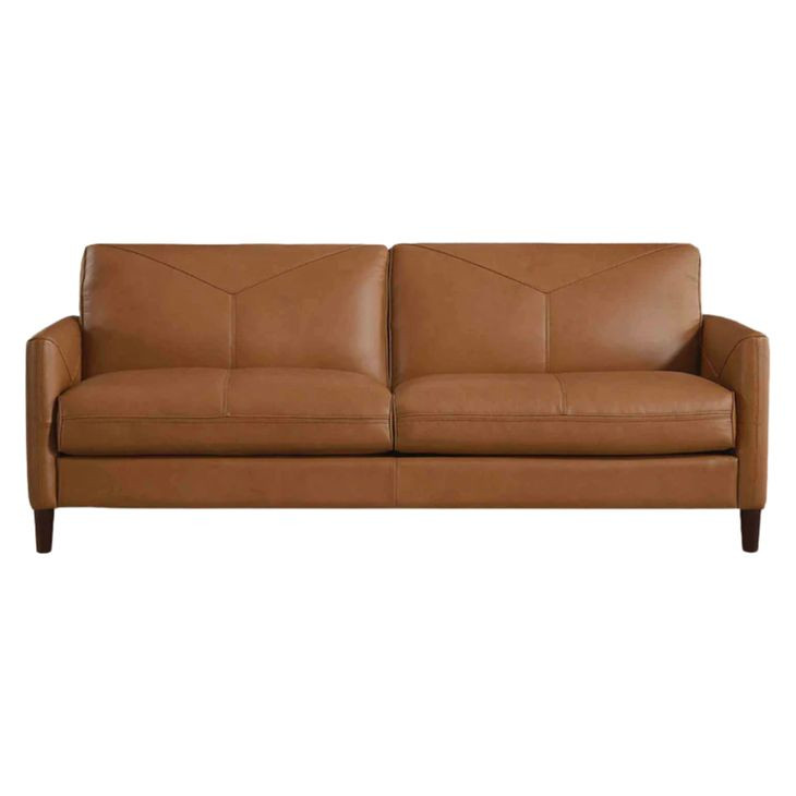 Yorwick Cognac Leather 78" Sofa
