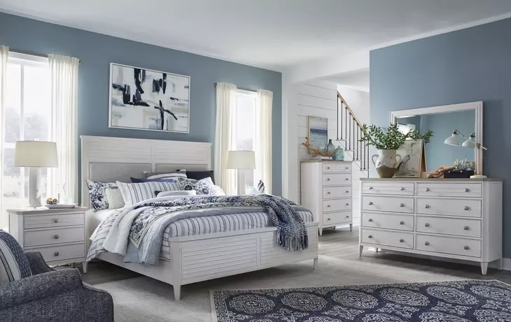 Whisperbay Sea Pearl and Driftwood 3 Drawer Nightstand with USB Charging