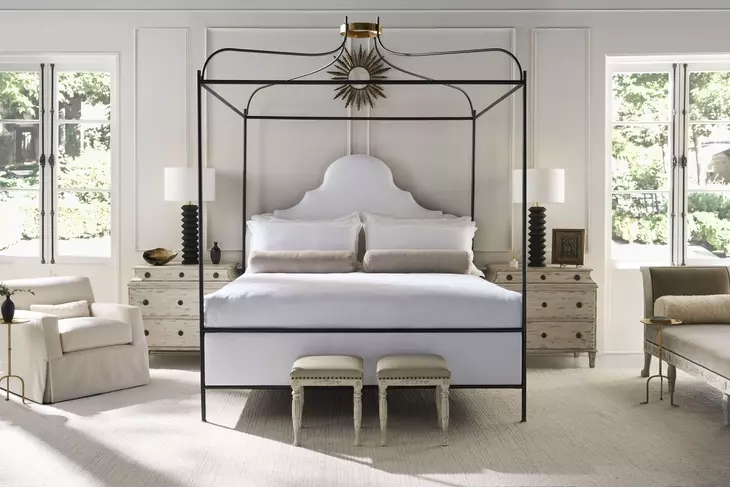 Tara Shaw Swedish Scraped Bone 3 Drawer Alexandre I Nightstand