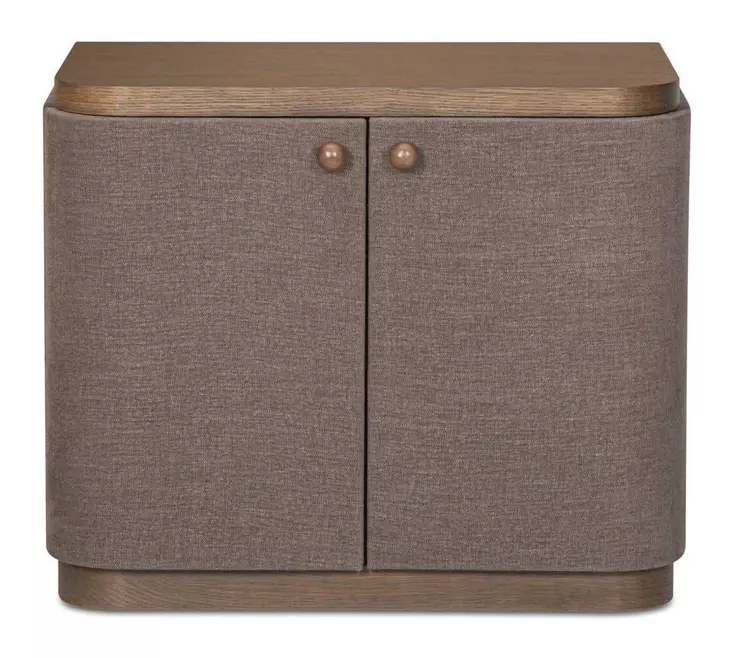 Simone Brown 2 Door Nightstand