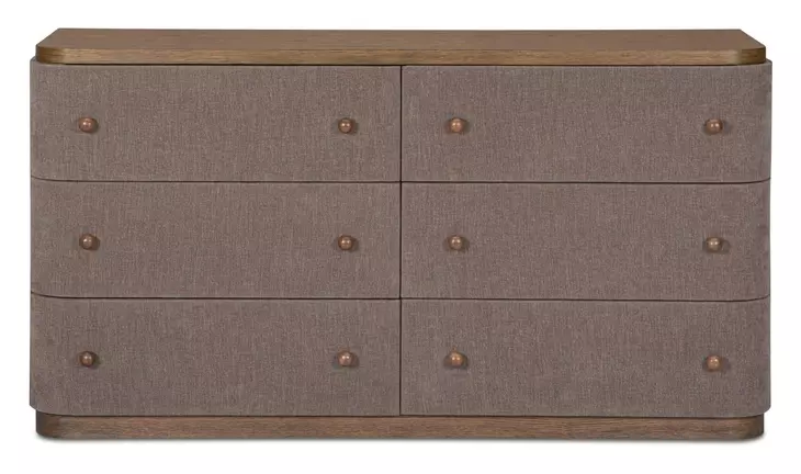 Simone Brown 6 Drawer Dresser