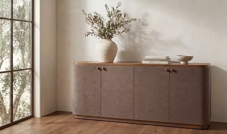 Simone Brown 4 Door Sideboard