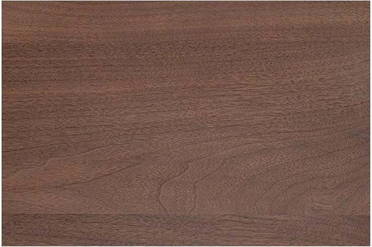 Round Off Walnut Rectangular Floating Console Table
