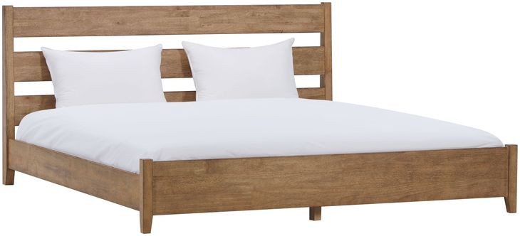 Zest Natural Oak King Platform Bed