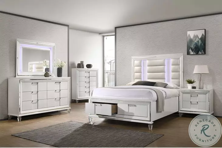Charlotte White 6 Drawer Dresser And Mirror