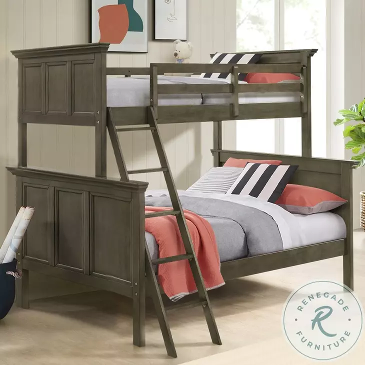 San Mateo Gray Twin Over Full Bunk Bed