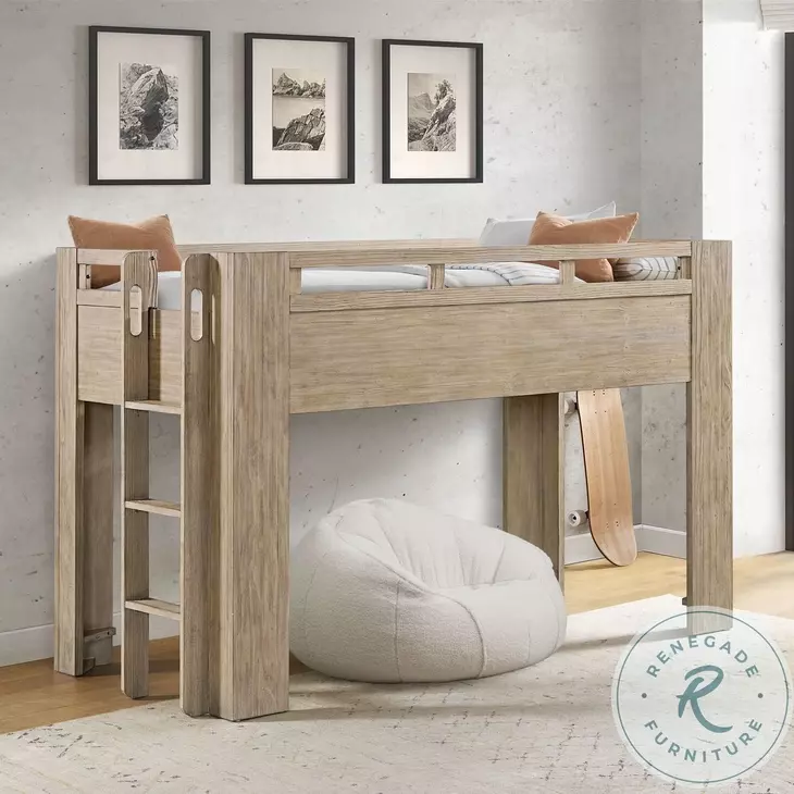 Bello Sandstone Twin Low Loft Bed