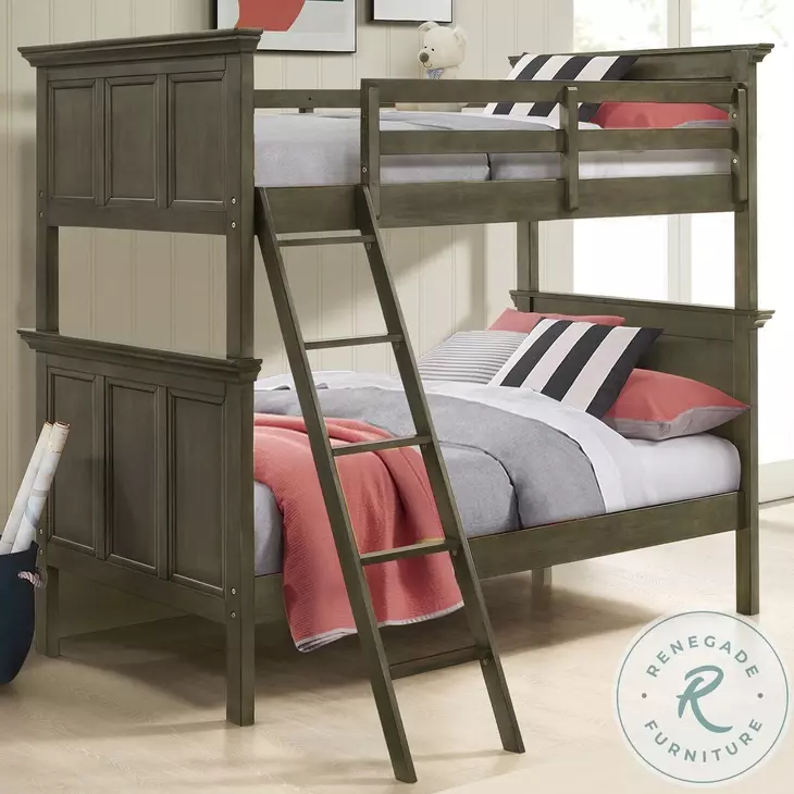 San Mateo Gray Twin Over Twin Bunk Bed