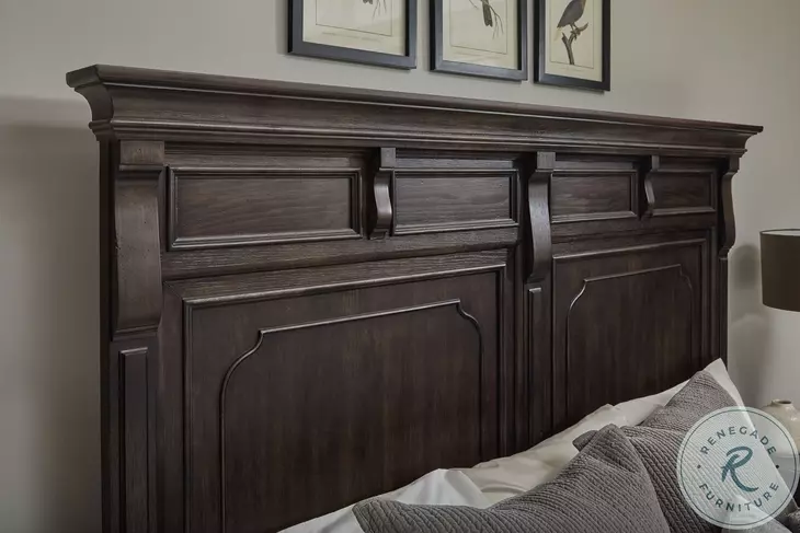 Hickory Creek Brown Velvet Queen Storage Panel Bed From Pulaski