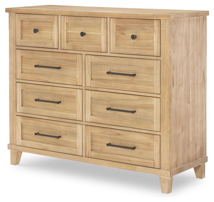 XXXs and OOOs Amber 9 Drawer Bureau Dresser