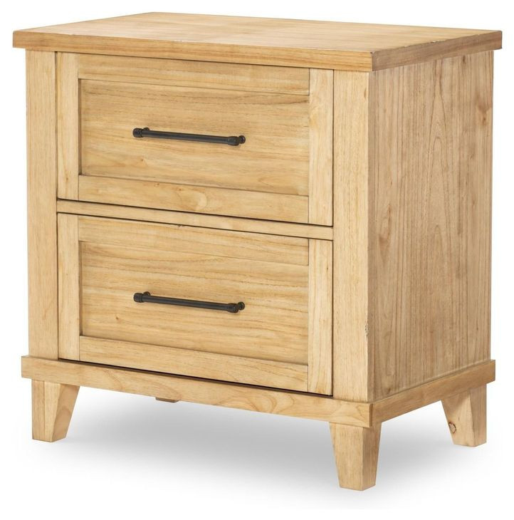 XXXs and OOOs Amber 2 Drawer Nightstand with USB Charging