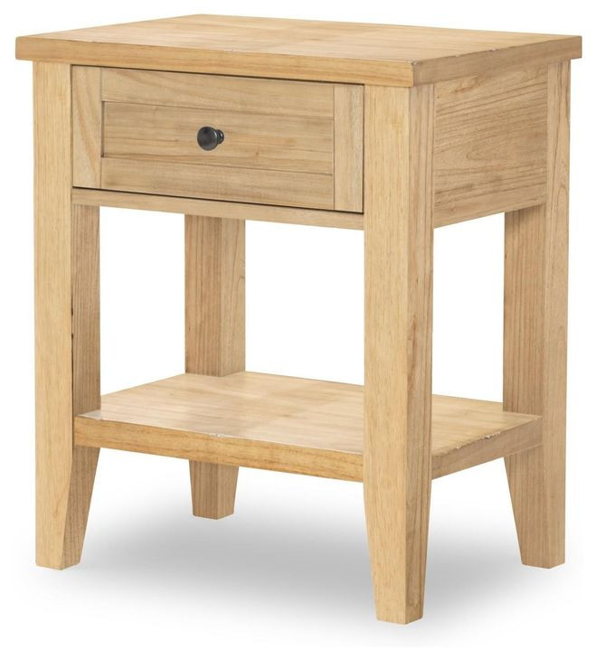 XXXs and OOOs Amber 1 Drawer Nightstand with USB Charging