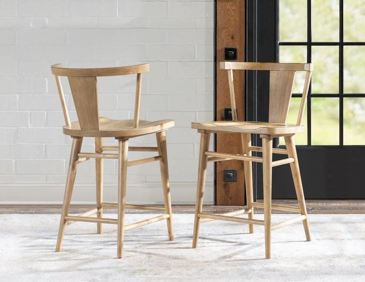 XXXs and OOOs Amber Counter Height Chair Set of 2