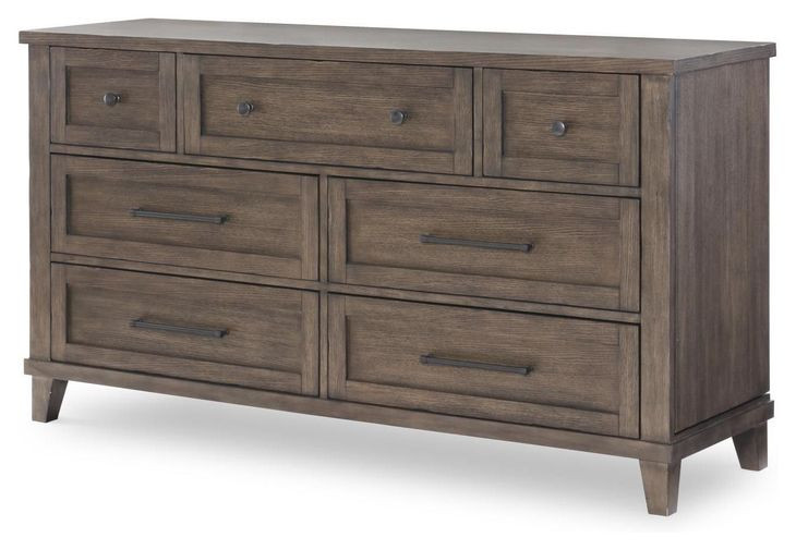 XXXs and OOOs Cocoa 7 Drawer Dresser with USB Charging