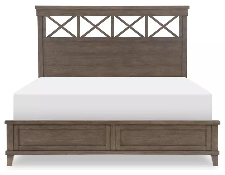XXXs and OOOs Cocoa King Panel Bed