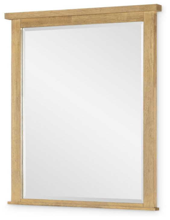 Todays Traditions Natural Hickory Rectangular Dresser Mirror
